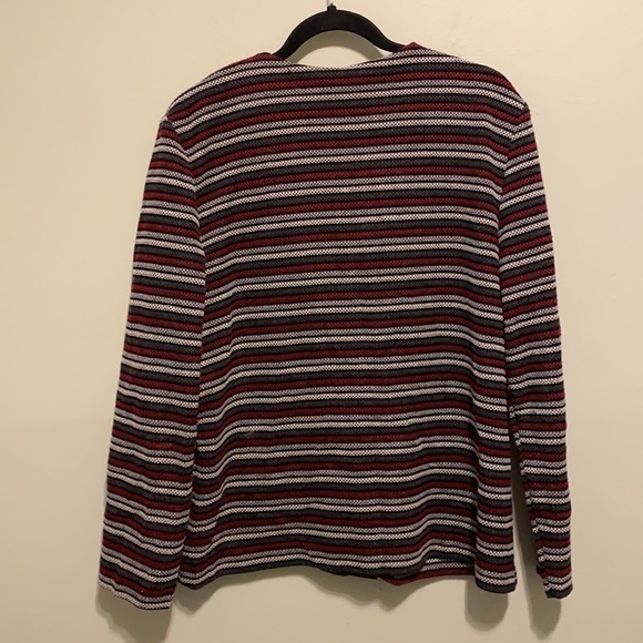 Alfred Dunner Made In USA | Button Down Stich Knit Cardigan - Picture 5 of 9